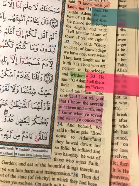 Quran Journal Aesthetic, Annotated Quran, Quran Annotation, Quran Journaling Aesthetic, Surah Qadar, Islam Books, Quran Reminder, Surah Al Baqarah, Quran Journaling