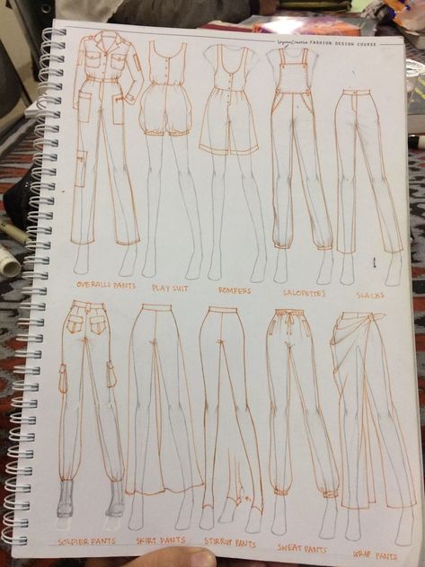 Types of pants | Caderno de croquis de moda, Designers de moda, Vocabulário de moda Pants Illustration, Fashion Model Sketch, Fashion Illustration Collage, Fashion Design Books, Fashion Figure Drawing, Sketches Art, Fashion Illustrations Techniques, Fashion Drawing Sketches, Fashion Drawing Tutorial