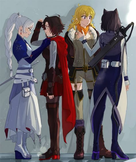 Rwby Bumbleby, Whiterose Rwby, Yang X Blake, Ruby X Weiss, Rwby White Rose, Blake X Yang, Blake And Yang, Rwby Bumblebee, Red Like Roses