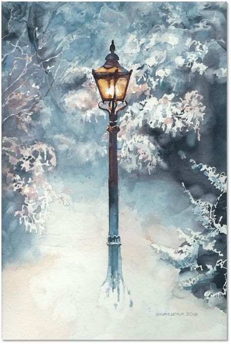 12x8 Narnia Lamp Post Painting, Chronicles Of Narnia Painting, Narnia Watercolor Art, Narnia Quotes Wallpaper, Narnia Lampost, Narnia Artwork, Narnia Watercolor, Narnia Drawings, Narnia Tattoo