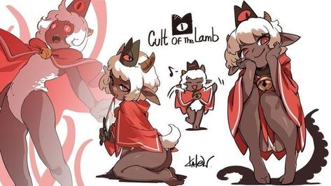 Lamb Art Reference, Cultist Character Design, Lamb Cult Of The Lamb, Cult Of Lamb, Cult Of The Lamb Fanart, Lamb Drawing, Cult Of The Lamb, Arte Indie, X Male Reader