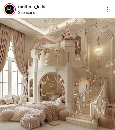 Castle Bedroom Kids, Modern Kids Room Design, Princess Bedrooms, Bedroom Design Modern, Castle Bed, Luxury Kids Bedroom, Castle Rooms, Child Bedroom, Dream Bedroom Inspiration