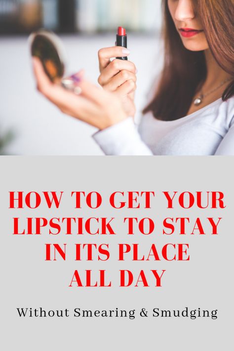 How To Set Lipstick, How To Wear Lipstick Tutorials, How To Wear Lipstick, How To Apply Lipstick For Beginners, How To Make Lip Stick Stay On All Day, How To Put On Lipstick, How To Make Lipstick Last All Day, How To Make Your Lipstick Last All Day, How To Get Lipstick To Stay On All Day