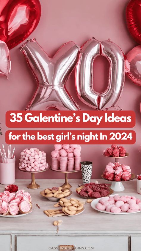 From making DIY charm necklaces to hosting a Bring-Your-Own-Board night, these are the best Galentines day ideas to make Feb 13th special! The ultimate girls night ideas for a night out or a night in with your gal pals! #cassiescroggins #galentinesday #girlsnight December Girls Night Ideas, Girls Night Ideas, Board Night, Galentines Day Ideas, Christmas Girls, Girl Night, Home Themes, Diy Charm, Galentines Day