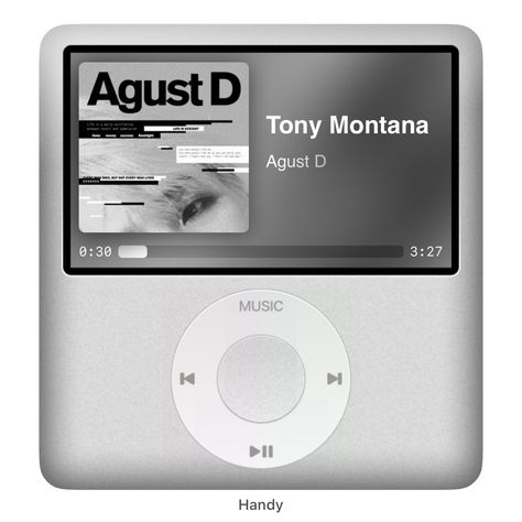 Ipod Widget, Widget Template, Tony Montana, Music Icon, Agust D, Music Players, Ipod, Montana, Layout