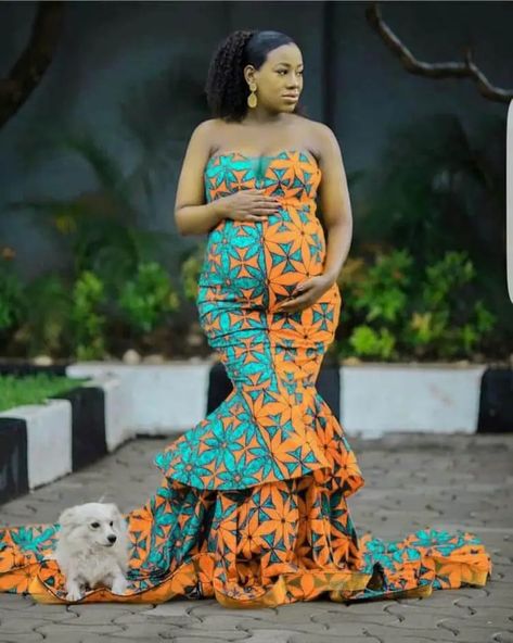 21 Best African Maternity Dress Styles To Rock In 2022 13 African Maternity Dresses Style, Maternity Dresses Ankara, African Print Maternity Dresses, Ankara Maternity, African Maternity, African Maternity Dresses, Latest Maternity Dresses, African Gowns, Dress For Pregnant Women