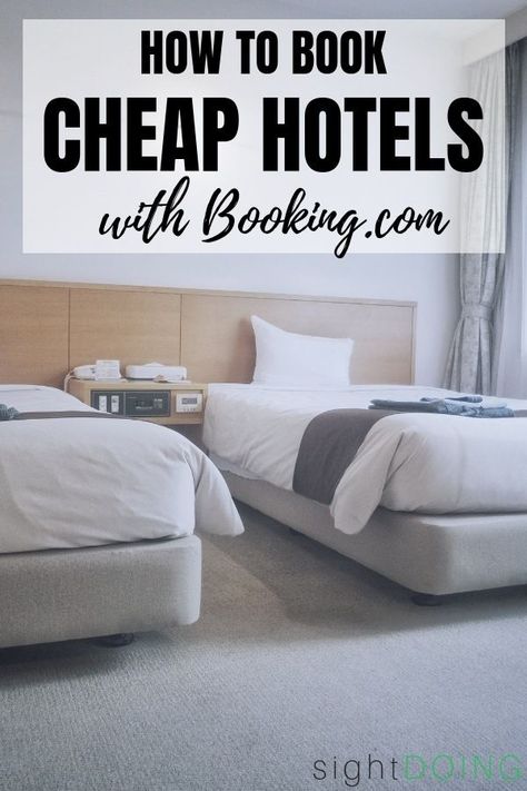 Everyone wants to get a great price while traveling, but there are so many booking websites to choose from! Learn what sets Booking.com apart from the competition. Hint: they have cheap hotels and customer-friendly policies, but their website also has a few secret hacks! Get my tips (and $15 off your first booking) now! #TravelTips via @sightdoing Retirement Travel, Booking Website, Booking Sites, Tourism Website, Hotel Website, Hotel Booking, Small Hotel, Unique Beds, Modern Hotel