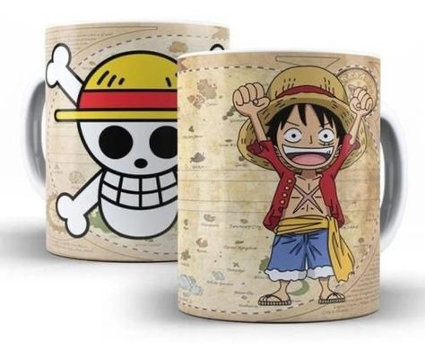 One Piece Chibi, One Piece Birthdays, One Piece Monkey D Luffy, One Piece Gif, Guy Best Friends, Line Art Design, Birthday Mug, One Piece Luffy, Monkey D Luffy