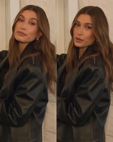 Hailey Bieber Haircut Layers, Green Eyes Dark Blonde Hair, Hailey Beiber Brunette Hair, Hailey Bieber Brunette Hair, Hailey Bieber Wavy Hair, Bailey Bieber Hair, Hailey Bieber Brunette, Hailey Bieber Hair, Balayage Straight