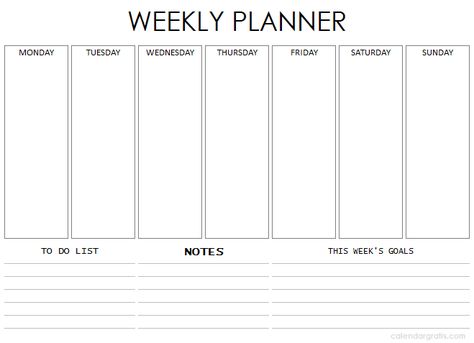 Weekly Planner Template Printable Free | Blank Week Schedule Planner Planner For Students, Planner Template Printable, Printable Schedule, Simple Weekly Planner, Weekly Calendar Template, Free Printable Calendar Templates, Weekly Schedule Planner, Weekly Planner Free Printable, Study Life