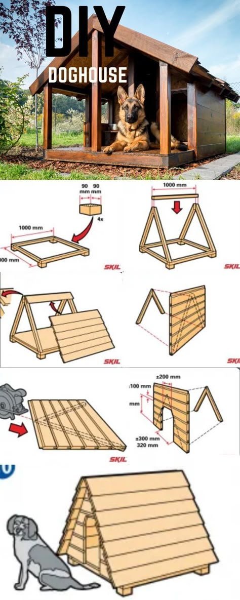 Build Cheap Dog House, Dog Shelters Outdoor, Pallet Kennel Dog, Lean To Dog Shelter, Backyard Dog Shelter, Cooling Area For Dogs Outside, Diy Doghouse For Large Dogs, House Design For Dogs, Lean To For Dogs