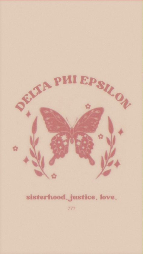 Delta Phi Epsilon Wallpaper, Alpha Phi Graphic Aesthetic, Pi Beta Phi Prints, Spring Sorority T-shirt With Graphic Print, Delta Phi Epsilon Graphic, Foundation Logo, Sorority Art, Recruitment Shirts, Sorority Shirt Designs