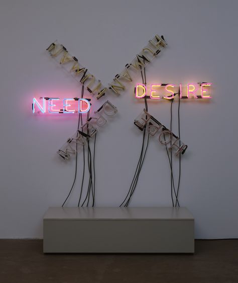 Bruce Nauman. Human/Need/Desire. 1983 Bruce Nauman, Beautiful Things In Life, New York Painting, Iconic Artwork, Photography Magazine Cover, Neon Art, Art Practice, Process Art, Conceptual Art