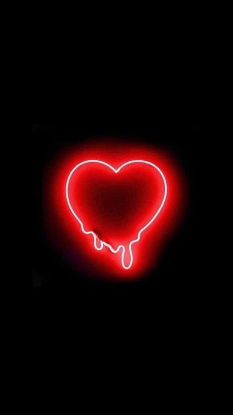 Red neon heart ❤️ Neon Red Widget Aesthetic, Red Neon App Logos, Neon Love Wallpaper, Neon Heart Wallpaper, Neon Red Phone Icon, Neon Rouge, Wallpaper Hearts, Melting Heart, Neon Love