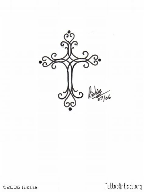 Feminine Cross Tattoos Christian Fish Tattoos, Feminine Cross Tattoo, Small Cross Tattoos, Small Cross Tattoo, Wing Tattoos, 16 Tattoo, Cross Tattoos For Women, Polynesian Tattoos, Cross Tattoos