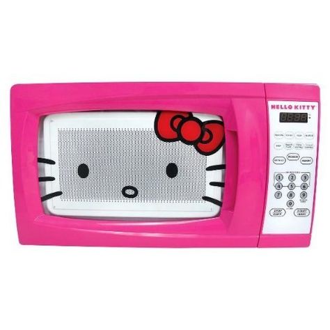 Hello Kitty Kitchen Appliances, Hello Kitty Kitchen, Sweet Home Style, Hello Kitty Merchandise, Charmmy Kitty, Kitty Stuff, Pink Hello Kitty, Hello Kitty Items, Microwave Oven