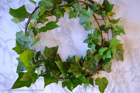 Ivy Christmas Decorations, Copper Lights, Ivy Wreath, Star Wreath, Handmade Christmas Wreaths, Copper Lighting, Diy Cans, Wreath Diy, Wreaths Diy