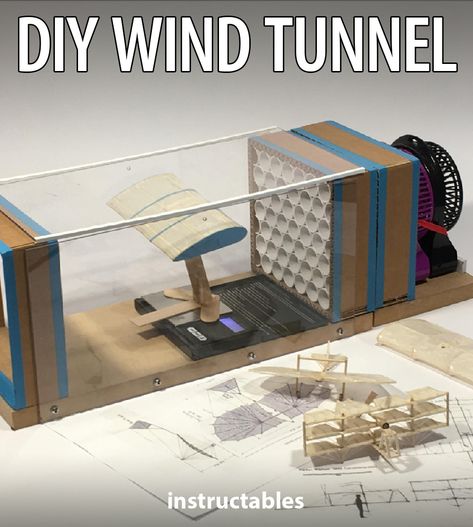 Wind Tunnel Diy, How To Make, Aerodynamics Design, Modele Impression 3d, Arduino Projects Diy, Diy Science Experiments, Mechanical Engineering Design, Drone Design, Wind Tunnel