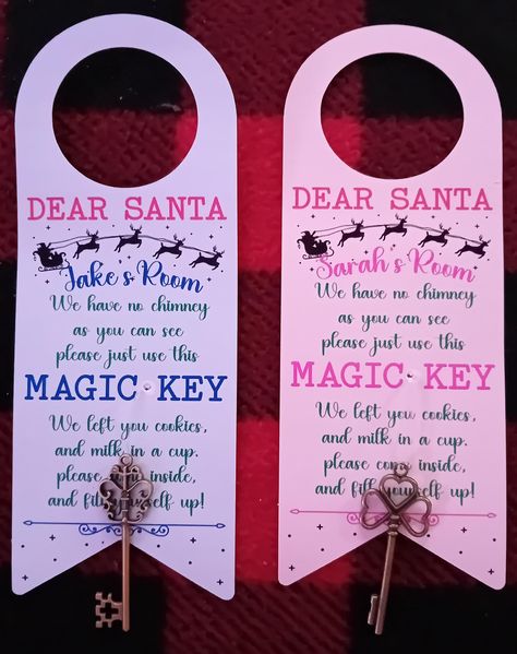 Santa Magic Key, Boss Queen, Santa's Magic Key, Magic Key, Blue Or Pink, Pink Or Blue, Dear Santa, Own Business, Door Hanger