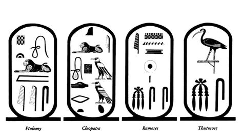 When Champollion was studying the Rosetta Stone, he recognized both inscriptions (in Egyptian and Greek) contained references to Ptolemy and Cleopatra. It was these above symbols that cracked the code of the hieroglyphs, and opened the door for the decipherment of the entire language. https://books.google.com/books?hl=en&lr=&id=DZ-jAQAAQBAJ&oi=fnd&pg=PA5&dq=egyptian+hieroglyphics&ots=g7CY8De7lK&sig=TOhCuuPvQQzB692LdsBhITFq6II#v=onepage&q&f=false Golden Goblet, Egyptian Tattoos, Egyptian Eye Tattoos, Charlie Chocolate Factory, Egyptian Eye, Egyptian Tattoo, Rosetta Stone, Egyptian Hieroglyphics, Egyptian Culture