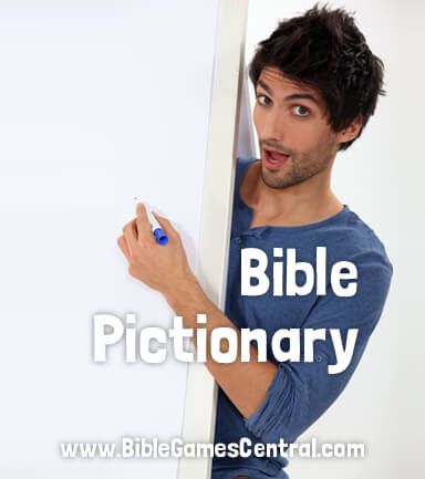 Bible Pictionary is a classic game where your goal is to get your teammates to correctly identify what you have drawn. A timeless favorite. Christian Pictionary Game, Bible Pictionary Ideas, Bible Pictionary Game, Bible Games For Teens, Biblical Games, Bible Games For Adults, Pictionary Word List, Bible Charades, Pictionary Words