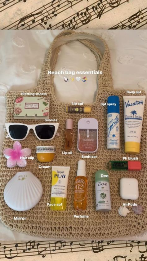 What's In My Beach Bag, Beach Bag Essentials, Winky Lux, Girls Beach, Lip Oil, Board Ideas, Summer Girls, Beach Bag, Chalk