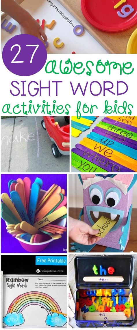 27 Awesome Sight Word Activities - The Kindergarten Connection Teaching A Kindergartener To Read, Sightwords Kindergarten, Learn Sight Words, Reading Kindergarten, Sight Word Fun, Teaching Sight Words, Sight Words Kindergarten, Sight Word Practice, Sight Word Activities