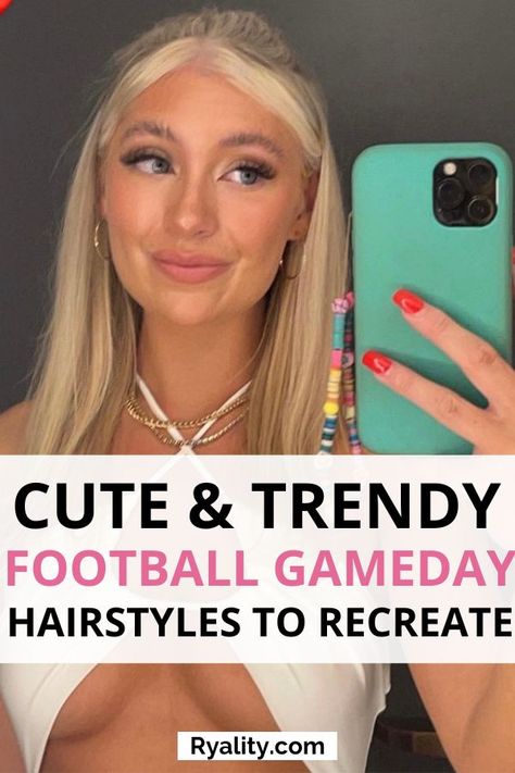 Football Game Day Hair, Game Day Hairstyles, College Style Outfits, College Necessities, College Hairstyles, Games To Make, Day Hairstyles, College Game Day, College Student Hacks