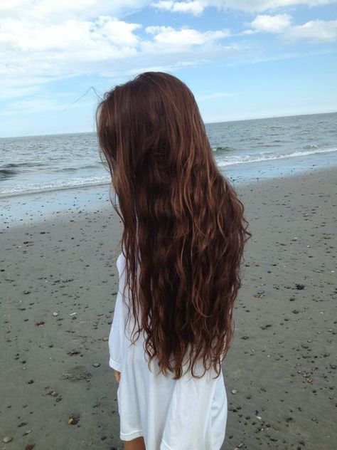 #Beautiful brown haired girl on the beach. Beachy Hair, Long Brown Hair, Hair Envy, Dream Hair, Beach Hair, Gorgeous Hair, Perfect Hair, Hair Day, Instagram Pictures