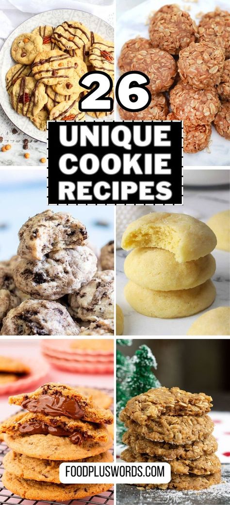 Homemade Cookie Recipes, Unique Cookie Recipes, Easy Homemade Cookie Recipes, The Best Cookie Recipes, Easy Homemade Cookies, Homemade Cookie, Best Cookies Ever, Cookie Recipes Unique, Cookie Recipes Homemade