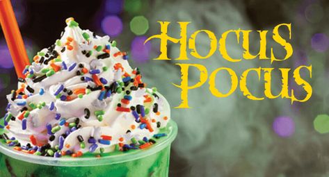 Limited Time Hocus Pocus Shake from Carvel Casts a Spell | Inside the Magic Hocus Pocus Shake, Hocus Pocus Milkshake, Watching Hocus Pocus Aesthetic, New Hocus Pocus, Hocus Pocus Amuck, Carvel Ice Cream, 31 Nights Of Halloween, It’s All Just A Bunch Of Hocus-pocus, Hocus Pocus Meme