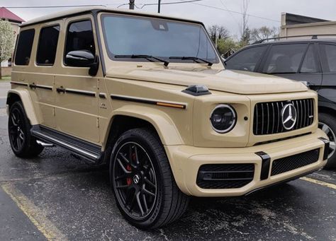 Tan G Wagon, Wrapped G Wagon, Merc G Wagon, Inside G Wagon, G Wagon Wrap, G Wagon Convertible, Dream Cars Mercedes, Mercedes Benz G Class, Mercedes Maybach