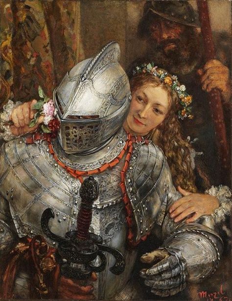 'Blindekuh' (Blind Man’s Buff) 1867 Adolph  Menzel (1815 -1905) Adolf Von Menzel, Adolph Menzel, Era Victoria, Caspar David Friedrich, Rennaissance Art, Knight In Shining Armor, Hakone, Arte Inspo, Arte Fantasy