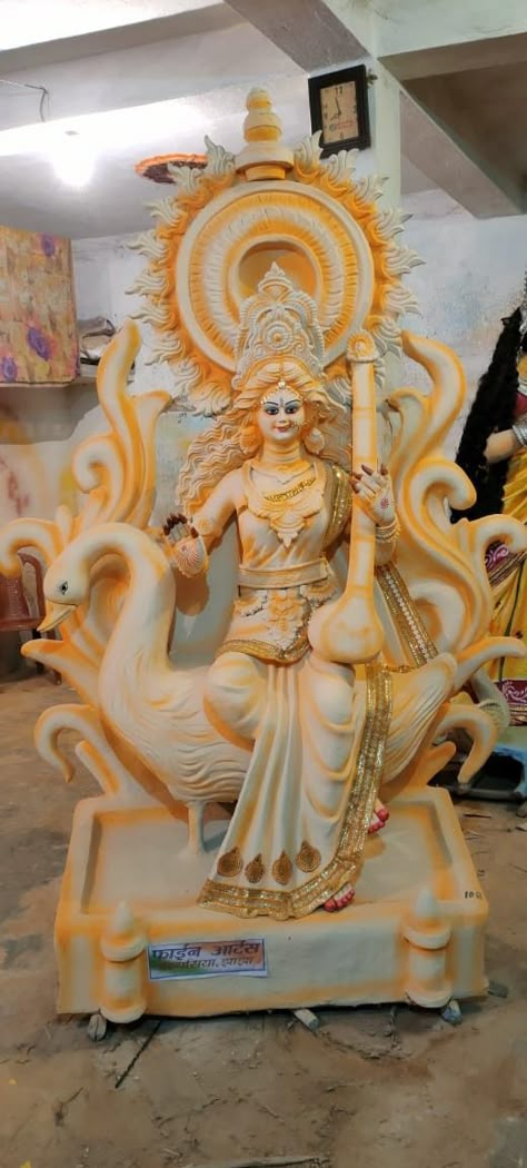 Saraswati Murti Photo Hd, Saraswati Murti Photo, Saraswati Mata Murti, Saraswati Puja Background, Brahma Vishnu Shiva, Saraswati Picture, Saraswati Mata, Saraswati Photo, Vijay Kumar