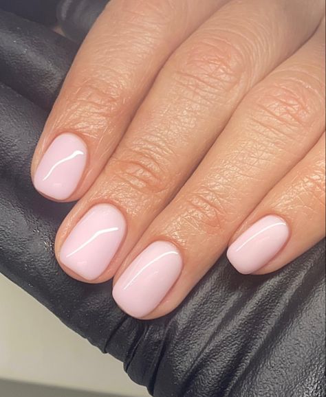 cute pink nails for girls short nails Milky Pink Manicure, Light Milky Pink Nails, Milky Biab Nails, Pale Pink Biab Nails, Milky Pink Gel Nails, Light Pink Biab Nails, Milky Light Pink Nails, Milky Pink French Nails, Milky Manicure Nails