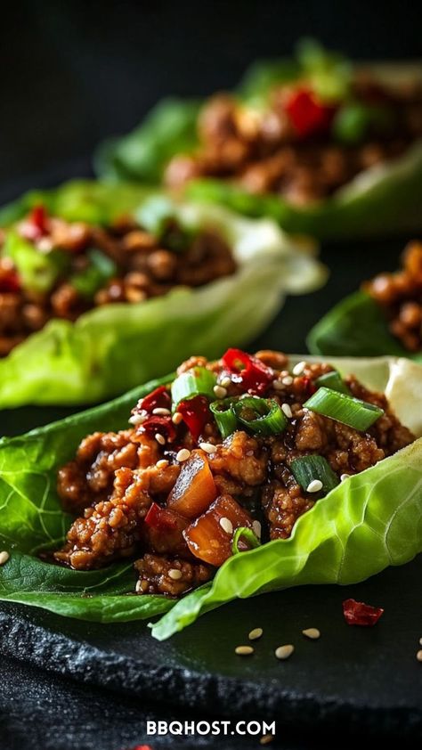 Inspired by PF Chang’s, these Asian-inspired ground turkey lettuce wraps are bursting with flavor! Hoisin, garlic, and ginger make them perfect for a healthy dinner or meal prep. Save this for later and click through for 40+ more recipes! Ground Turkey Pasta Recipes, Turkey Burger Recipes Healthy, Ground Turkey Lettuce Wraps, Ground Turkey Meal Prep, Ground Turkey Pasta, Ground Turkey Recipes Easy, Pf Chang, Ground Turkey Recipes Healthy, Turkey Lettuce Wraps