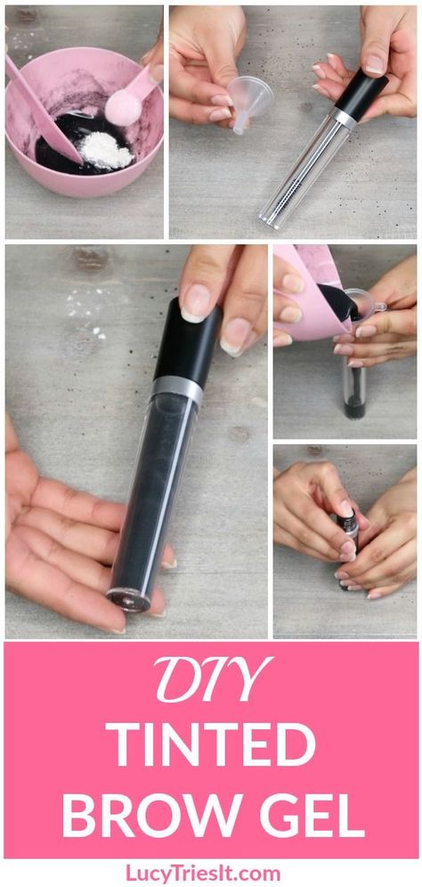 This is one of those super simple and easy DIY beauty recipes that will save you money on your makeup! If you’re looking to make your own tinted brow gel that will give you natural, defined eyebrows, then this beauty recipe is for you! #DIYbeauty #eyebrows Brow Gel Diy, Diy Eyebrow Tint, Diy Brow Tint, Eyebrow Tinting Diy, Defined Eyebrows, Crunchi Makeup, Diy Makeup Recipe, Easy Diy Beauty Products, Gel Mascara