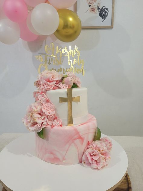 Cake Marble, Holy Communion Cake, First Holy Communion Cake, Holy Communion Cakes, Communion Cakes, 1st Communion, First Holy Communion, Holy Communion, Marble Effect