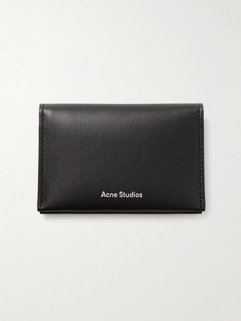 Acne Studios' wallet perfectly captures the label's Scandinavian minimalist vibe. Made from supple leather, it's detailed simply with the logo in silver-tone lettering at the front and opens to reveal two card slots and one billfold compartment for cash. Acne Studios Wallet, Minimalist Vibe, Acne Studio, Designer Wallet, Scandinavian Minimalist, Acne Shop, Women Wallet, Bag Essentials, Designer Wallets