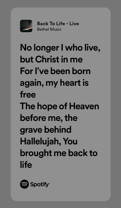 Back To Life Bethel Music, Songs Wallpaper, Christian Song Quotes, Worship Lyrics, Christian Song Lyrics, Bethel Music, Life Lyrics, Christian Stuff, Lord God