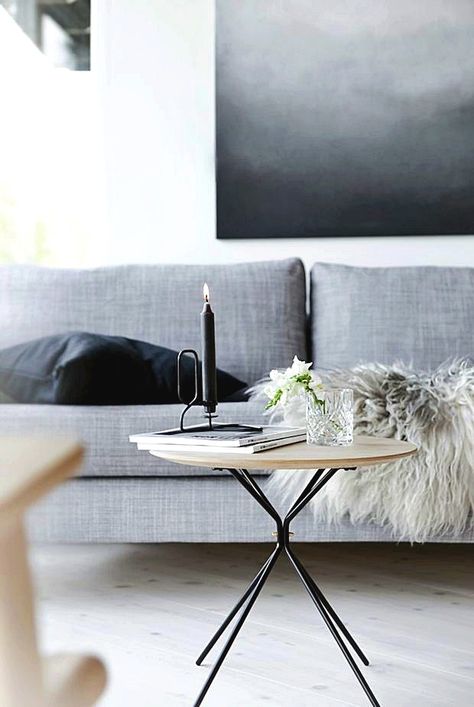 Norwegian Home, Grey Couch, Ikea Living Room, Living Room Renovation, Grey Sofa, Stylish Interior Design, Room Remodel, Room Renovation, Living Room Remodel