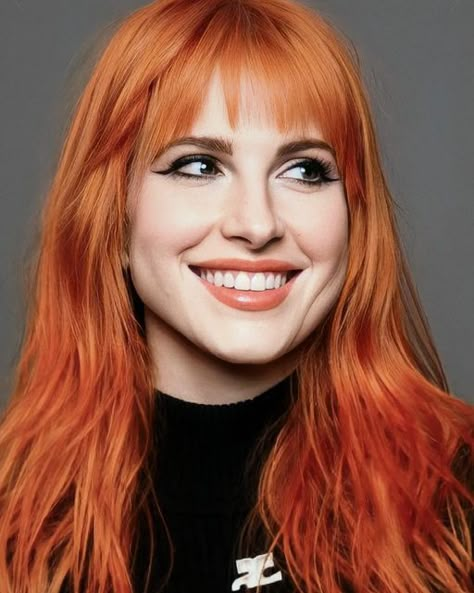 Hayley Williams Ginger Hair, Haley Williams Makeup, Hayley Williams Red Hair, Hayley Williams Orange Hair, Hayley Williams Makeup, Haley Williams Hair, Hayley Williams Hair, Hailey Williams, Music Photoshoot