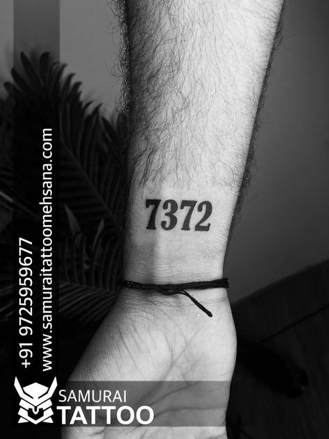 Number Tattoo Ideas, Tattoo Number, Number Tattoo, Number Tattoos, Tattoo Font, Samurai Tattoo, Wrist Tattoos, Triangle Tattoo, Tattoo Quotes