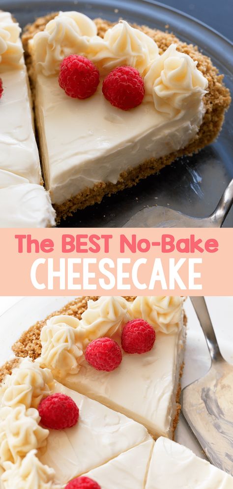 Best No Bake Cheesecake, No Bake Cheesecake Recipe, Chocolate Covered Katie, Cake Light, No Bake Pumpkin Cheesecake, Easy No Bake Cheesecake, Sugar Free Cheesecake, Healthy Cheesecake, Baked Cheesecake Recipe