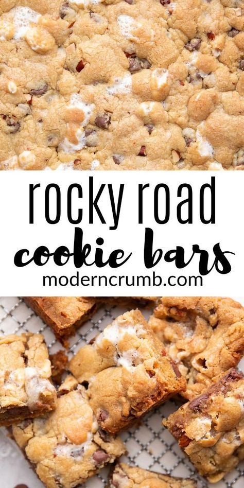 Oreo Cookie Bar, Rocky Road Cookies, Rocky Road Chocolate, Cookie Bars Easy, Night Recipes, Family Desserts, Delicious Cookie Recipes, Peanut Butter Chips, Peanut Butter Chocolate Chip