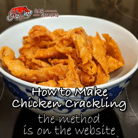 So, you want to make chicken crackling at home in the oven, well this the page to use. A clear description with pictures, It's easy. Cracker Chicken Baked, Chicken Crackling Recipe, Chicken Cracklin, Crispy Chicken Skin In Oven, Baked Cracked Chicken, How To Make Chicken Skin Crispy, Easy Baked Cracked Chicken Six Sisters, Cracklins Recipe, Crackling Recipe