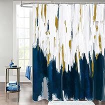 Navy Blue Shower Curtain, Abstract Bathroom, Gold Shower Curtain, Cloth Shower Curtain, Geometric Shower Curtain, Green Shower Curtains, Painting Shower, Abstract Shower Curtain, Gold Shower