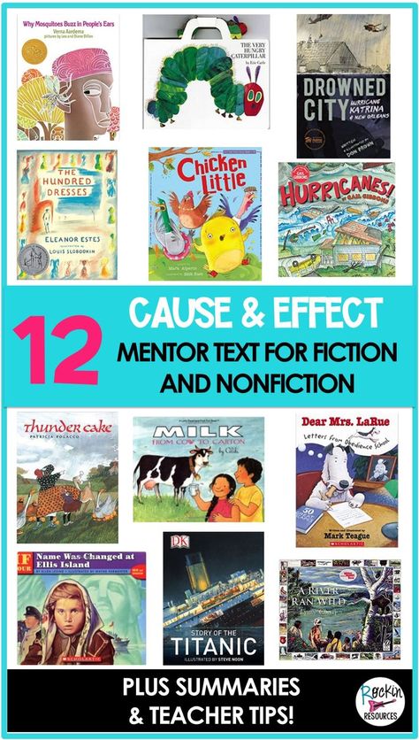 cause and effect, reading, reading comprehension, reading skills, how to teach cause and effect, mentor text, elementary teaching tips Bug Books For Toddlers, Insect Books For Preschool, Butterfly Books For Preschool, Bug Books For Preschool, Bugs And Butterflies Preschool, Picture Book Ideas, Preschool Bugs, Insect Study, Eric Carle Activities