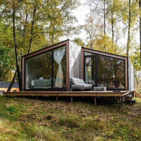 TINY HOMES | CABINS | PLANS | Download multiple “DIY” Tiny Home PLANS with step by step instructions, construction details & material list 🏠 Link in Bio @tinyhomediy… | Instagram Small Cabins On A Budget, Diy Tiny Cabin, Wood Tiny House, Tiny House Architecture, Cabins Plans, Small Wood House, Small Prefab Cabins, Tiny Homes Plans, Tiny Home Floorplan