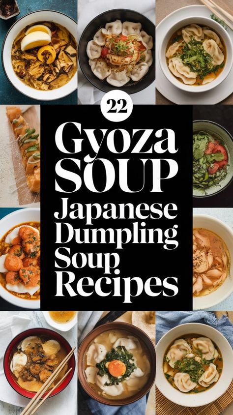 Love Japanese flavors? These gyoza soup recipes feature tender dumplings in a rich, flavorful broth filled with fresh vegetables, soy sauce, and umami-packed seasonings! Gyoza Soup Recipe, Gyoza Soup, Love Japanese, Easy Soups, Easy Soup Recipes, Healthy Soup Recipes, Dim Sum, Fresh Vegetables, Dumplings